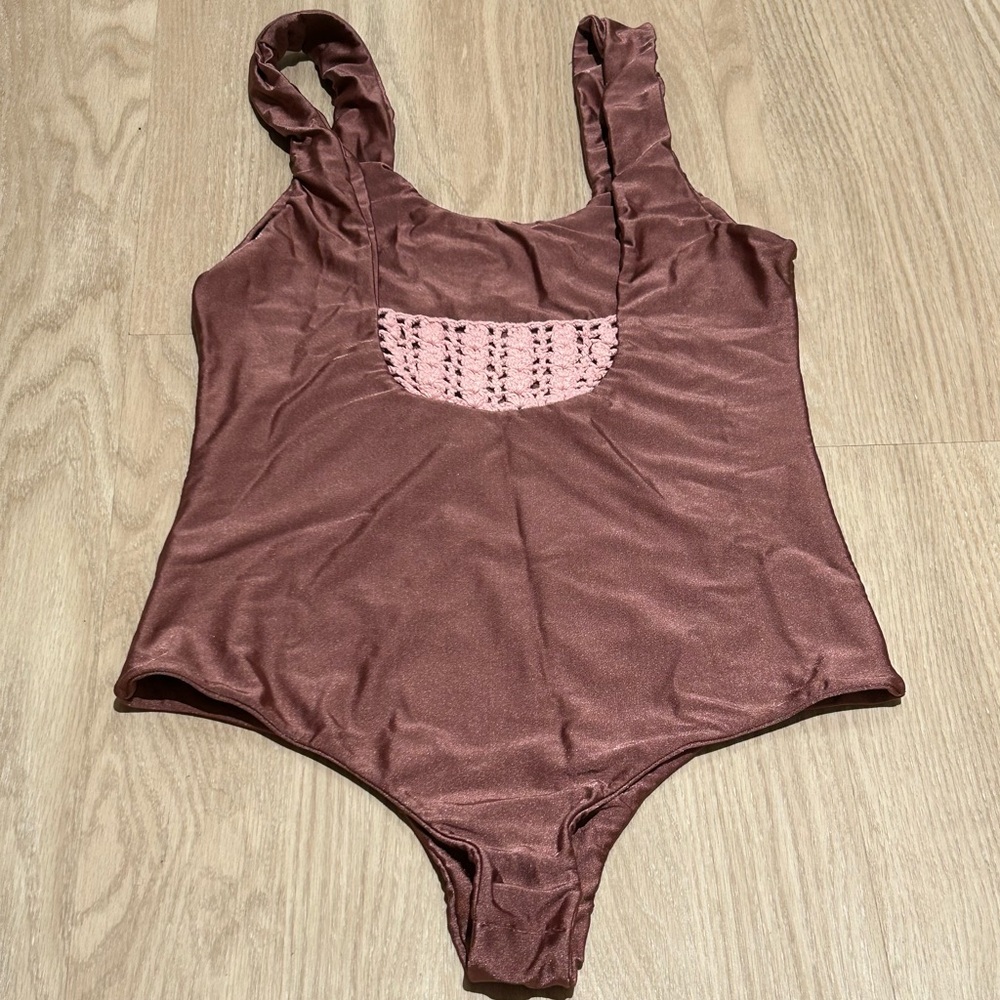 Posh Pua one piece with crotchet detail